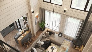 Интерьер дома в п.Рощино