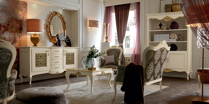 Светлая гостиная "Мемори венециане"