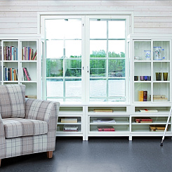 Стеллаж белый "Виллинки"