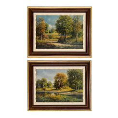 Картина "Речной пейзаж"