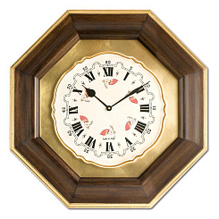 Часы "Листья и цветы"