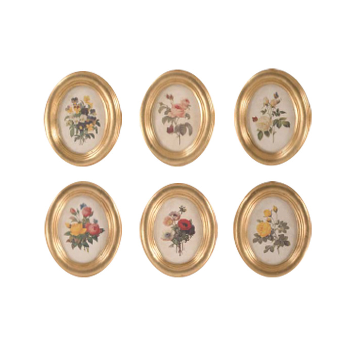 Картины овальные "Цветочное фойе"