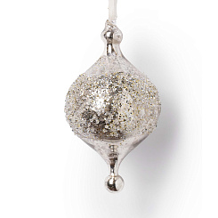 Подвеска с серебристой присыпкой