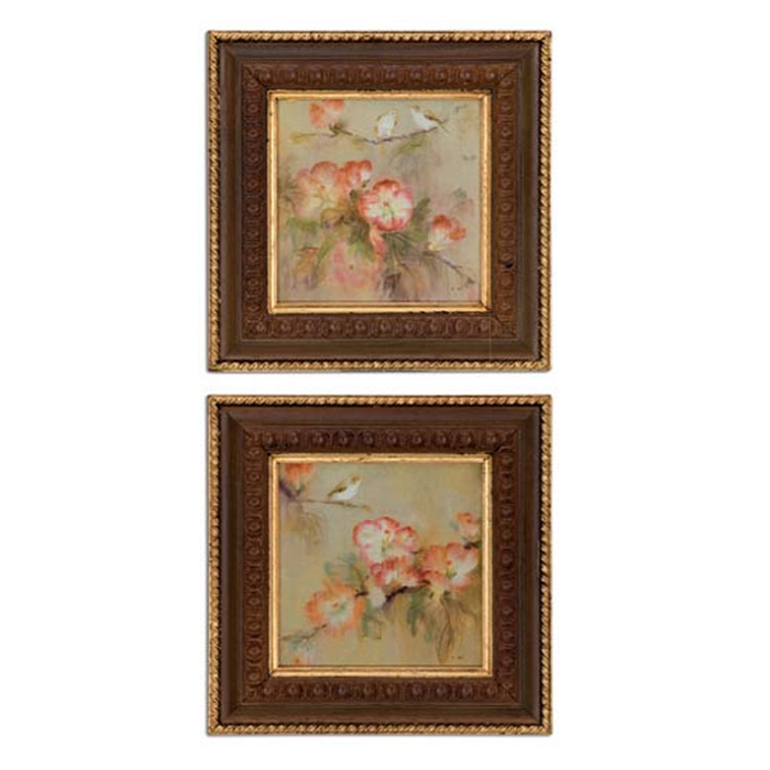 Картина "Цветы и птицы"