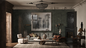 Проект Загородного дома. Эклектика с элементами модерна и классики