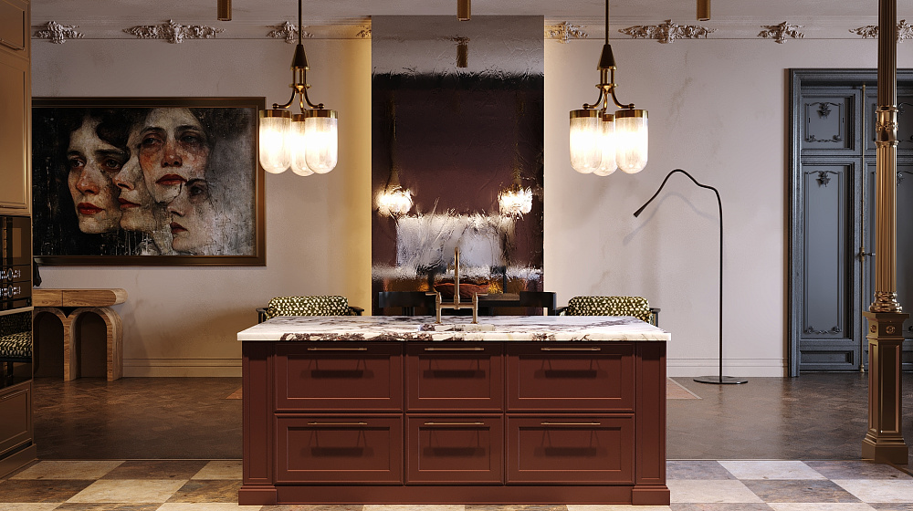 Проект Загородного дома. Эклектика с элементами модерна и классики