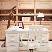 Фрагмент библиотеки в тонировке "wood wash"