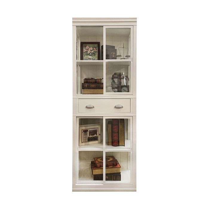 Книжный стеллаж-витрина с ящиком