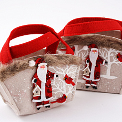 Корзинки декоративные "Санта"