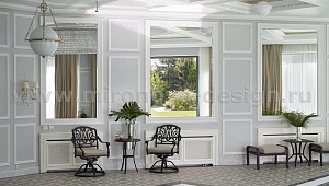 Уютный дом для семьи в стиле американская неоклассика