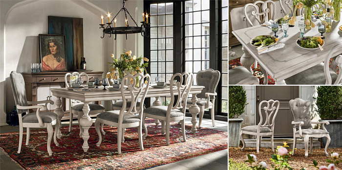 Столовая в стиле американская неоклассика
