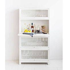 Стеллаж-бар белый "Бокнас"