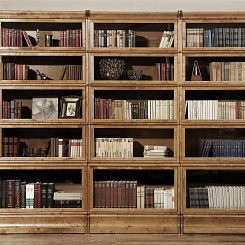 Книжный стеллаж в тонировке "дуб"