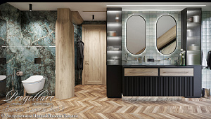 Дизайн интерьера в банном комплексе в КП "Резеденция у Озера"