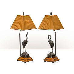 Лампа настольная "Журавли"
