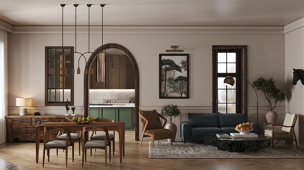 Природа и уют в дизайне загородного дома