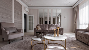 Квартира в стиле неоклассика в ЖК "Риверсайд"