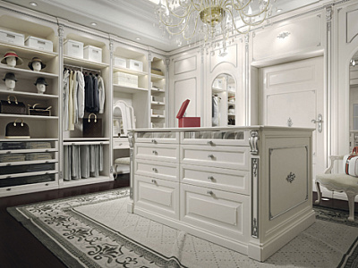 Гардеробные в итальянском стиле
