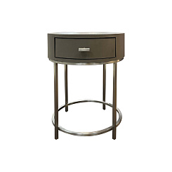 Прикроватный столик "Графит" круглый