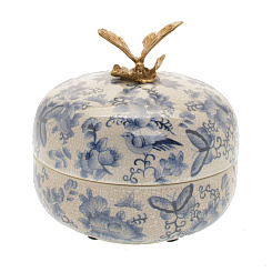 Шкатулка круглая "Бабочка"