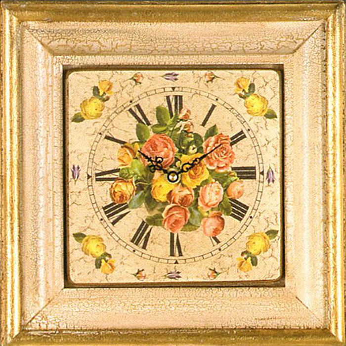 Часы с цветами