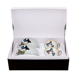 Кофейный набор для двоих "Парад бабочек"