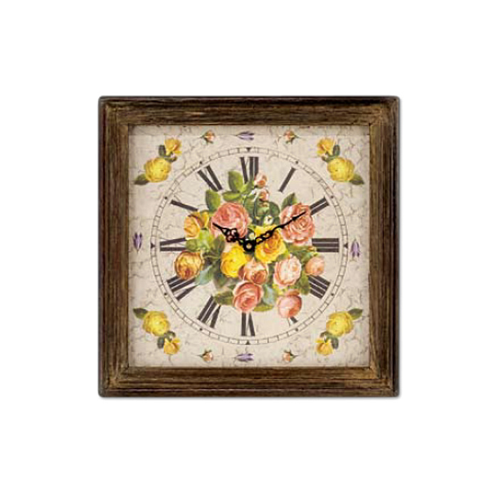 Часы с цветами