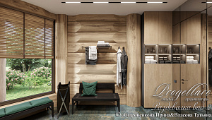 Дизайн интерьера в банном комплексе в КП "Резеденция у Озера"