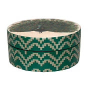 Шкатулка круглая "Павлин"