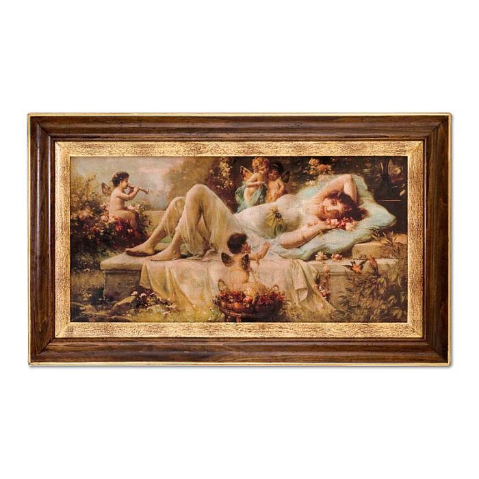 Картина "Лежащая с ангелами"