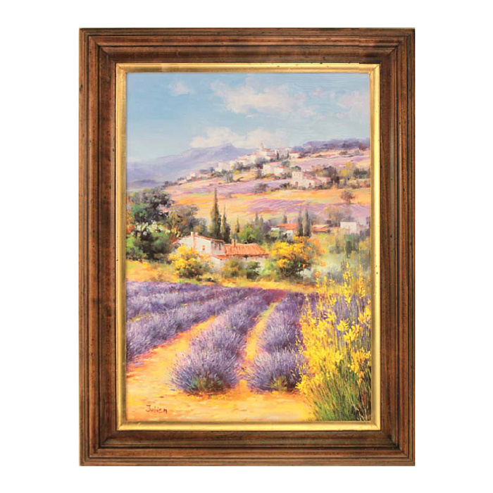 Картина "Пейзаж с лавандой"