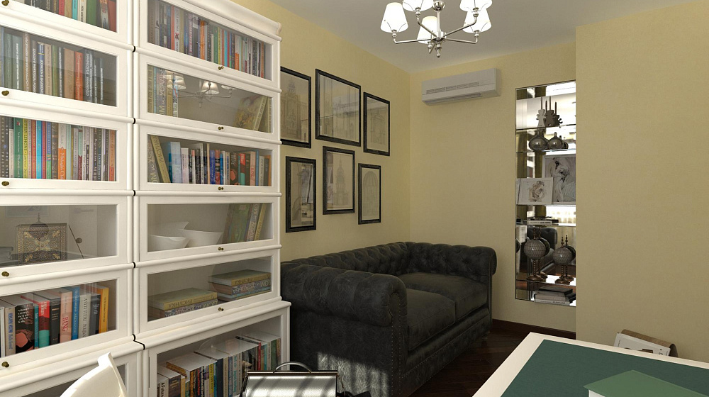 Варианты интерьера небольшого кабинета