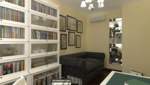 Варианты интерьера небольшого кабинета