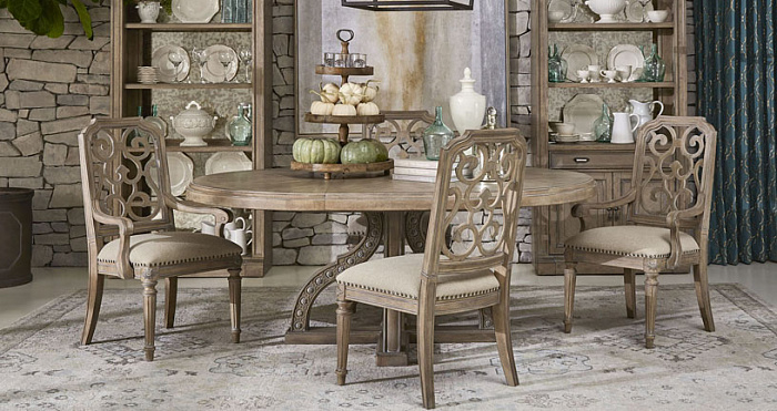 Столовая группа "Архипелаг" в интерьере гостиной