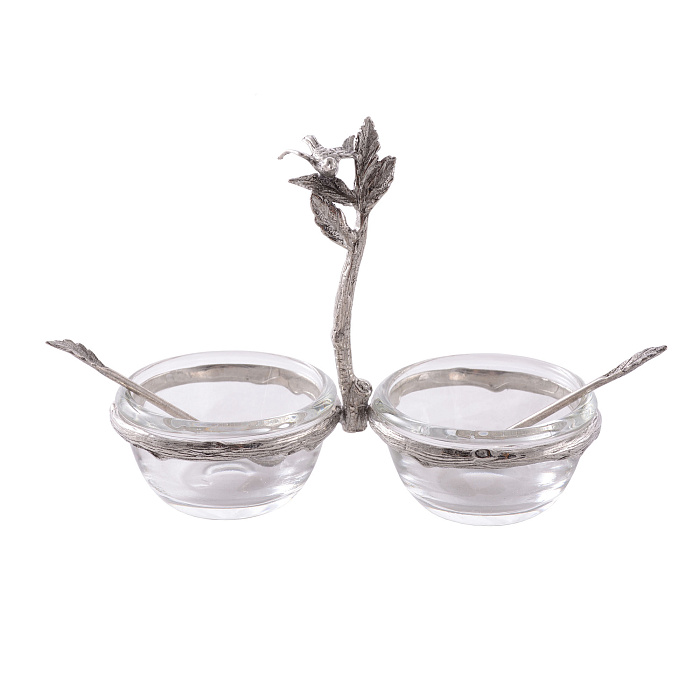 Соусник с ложками "Радужный тукан"