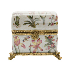 Шкатулка квадратная "Розовый сад"