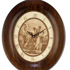 Часы овальные