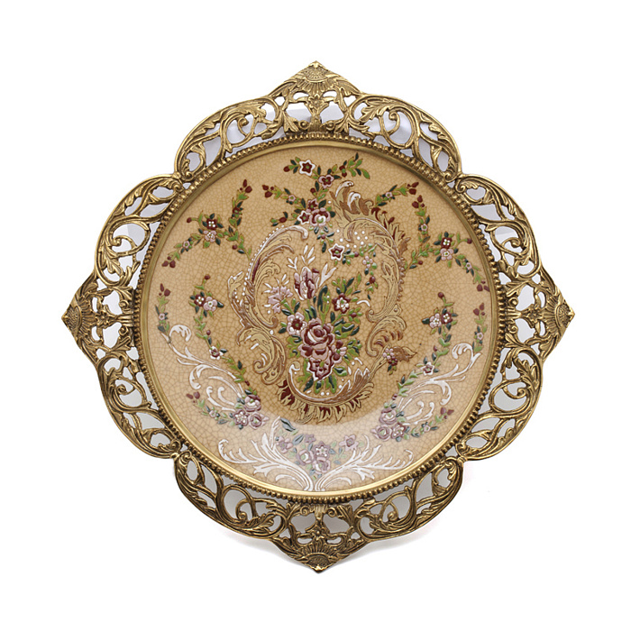 Блюдо "Цветочные узоры"