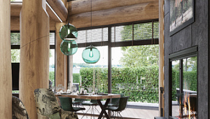 Дизайн интерьера в банном комплексе в КП "Резеденция у Озера"