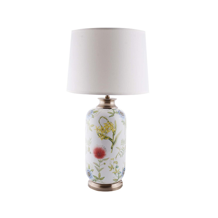 Настольная лампа с абажуром "Цветочный луг"