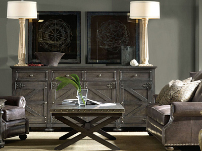 Гостиная в стиле брутализм