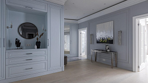 Квартира в стиле неоклассика в ЖК "Риверсайд"