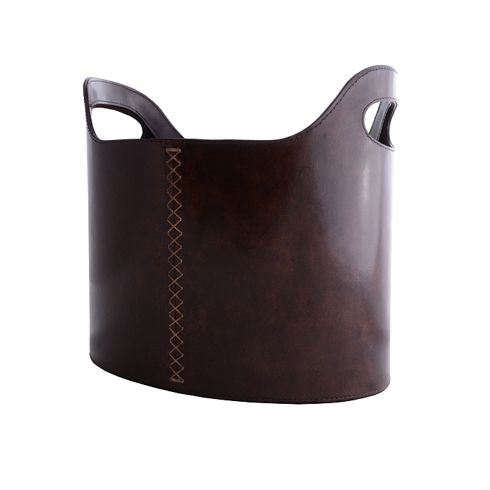 Корзина кожаная "Вечер у камина"