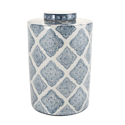 Сосуд высокий "Цветочный орнамент"