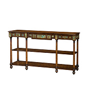 Стол консольный "Бирюза и шоколад"