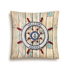 Наволочка "Морской клуб. Штурвал"