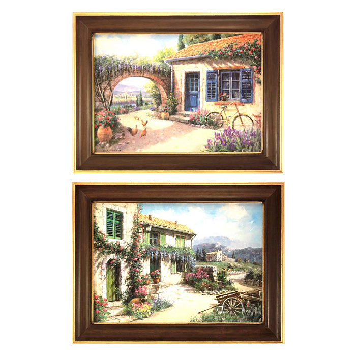 Картины "Деревенские дома"