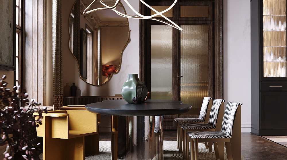 Проект Загородного дома. Эклектика с элементами модерна и классики