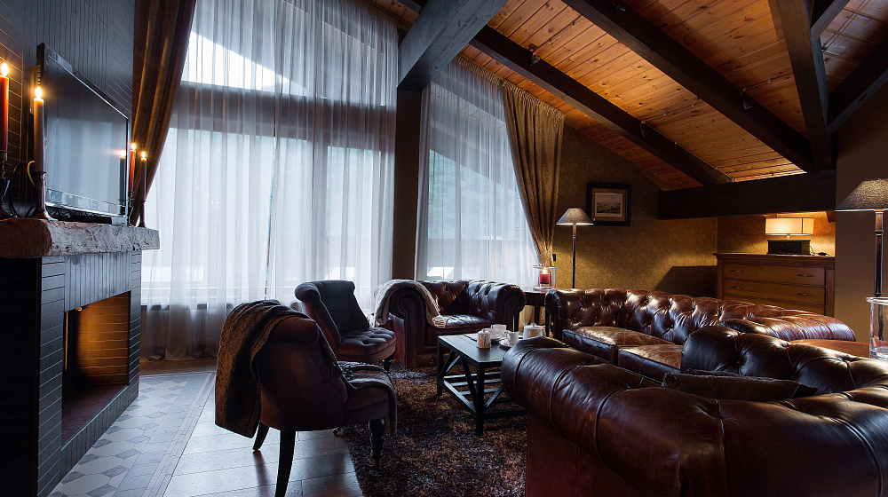 Мансардная квартира апарт-отеля в Красной Поляне