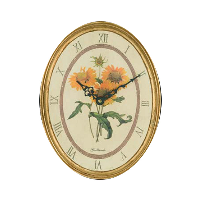 Часы с подсолнухами